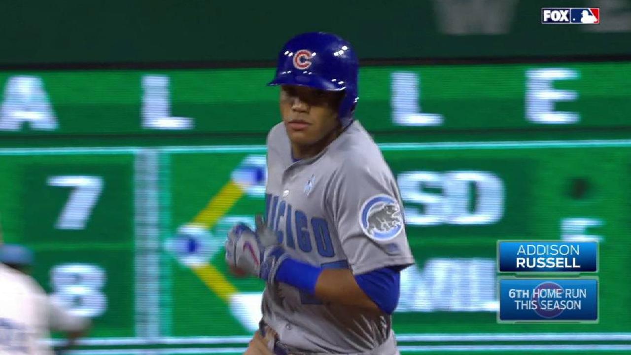 Russell's solo home run