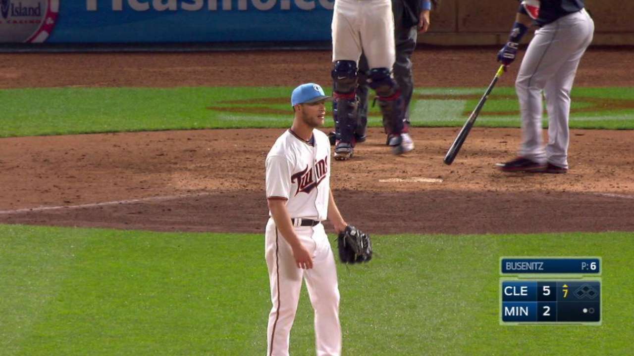 Busenitz gets K in MLB debut