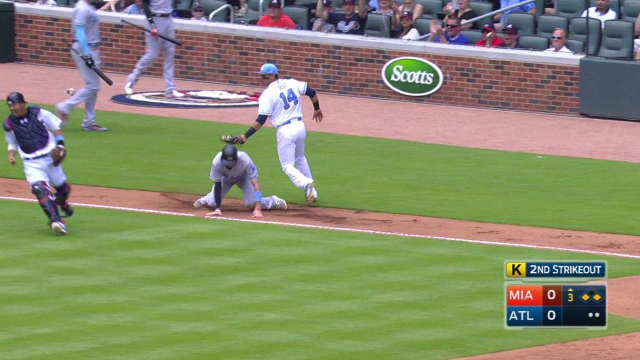 Braves record double play