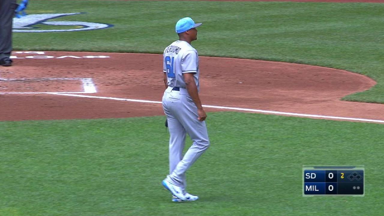 Perdomo gets out of a jam
