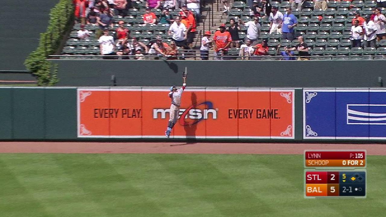 Fowler's leaping grab in center
