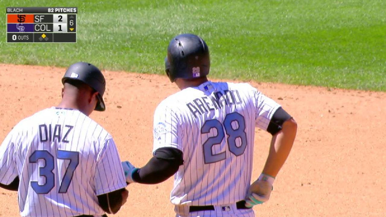 Arenado's RBI double