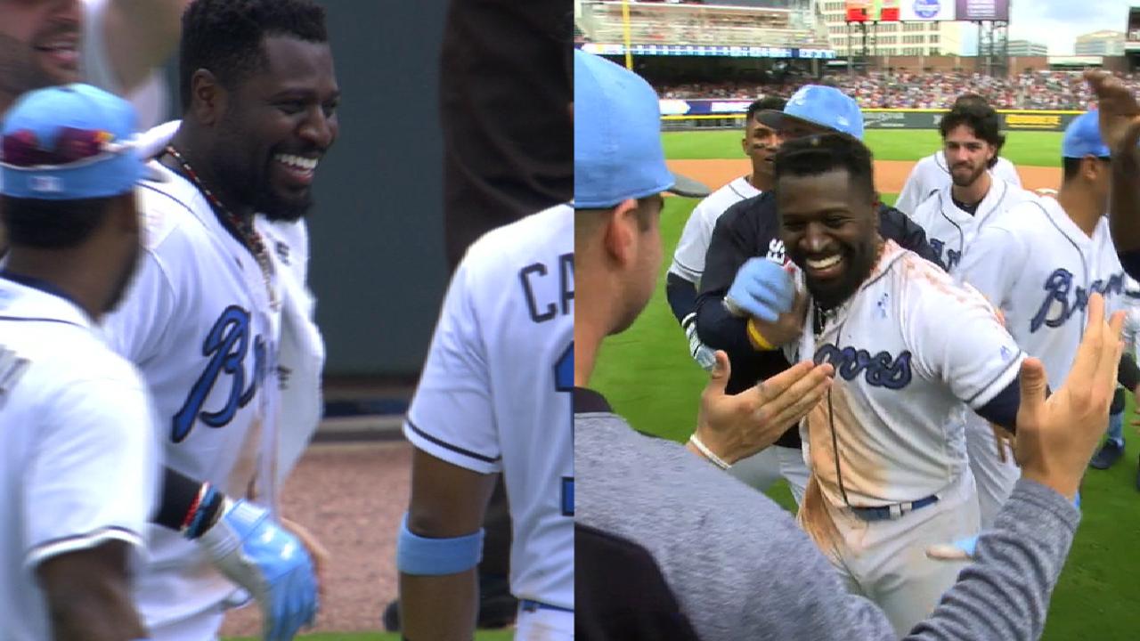 Phillips walks off twice