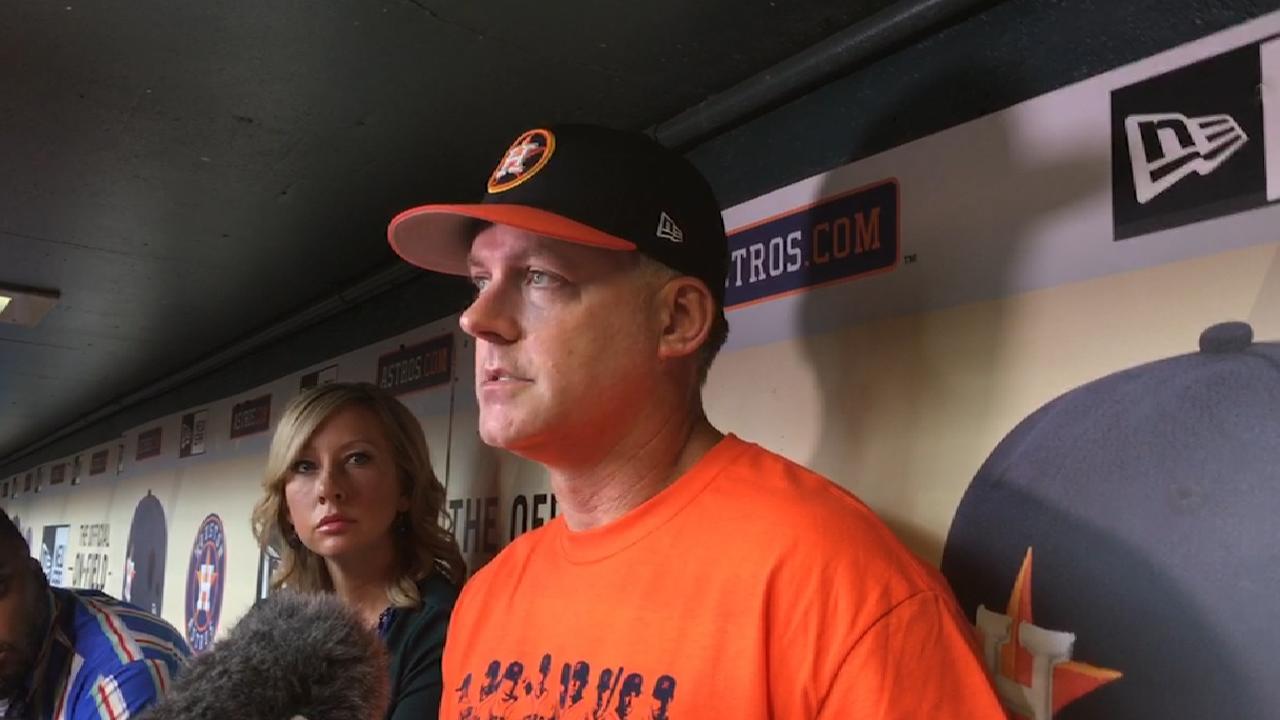 Astros' starters making progress in rehabs