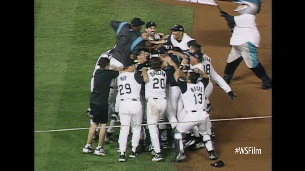 Avila reflects on time with Marlins, '97 Series