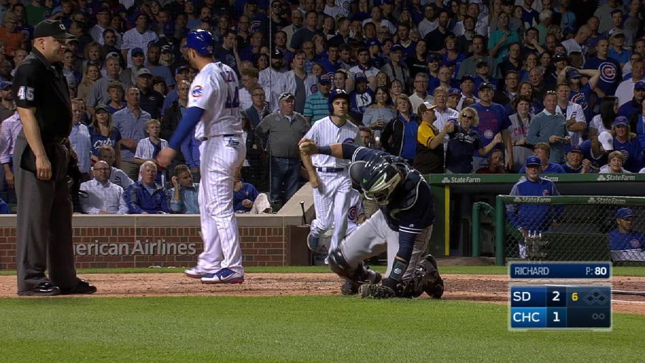 Anthony Rizzo no será sancionado por colisión en el plato