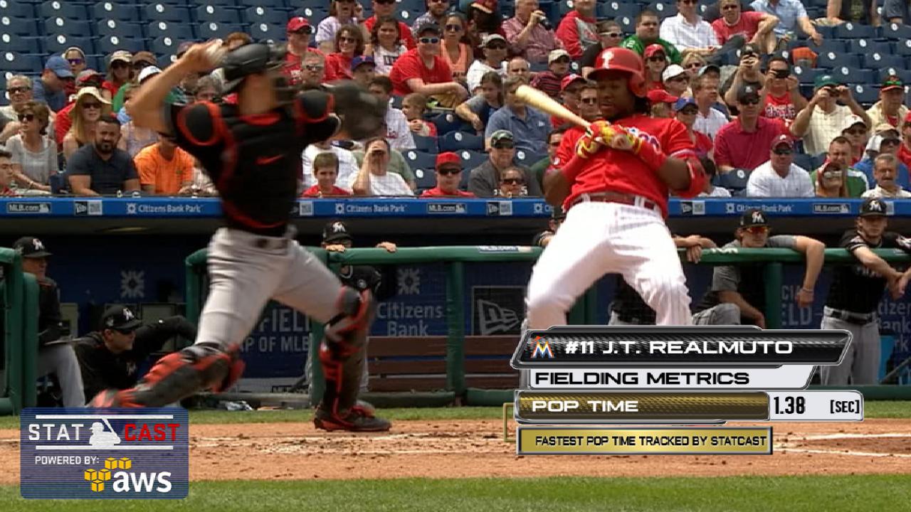 Statcast: Realmuto's hard throw