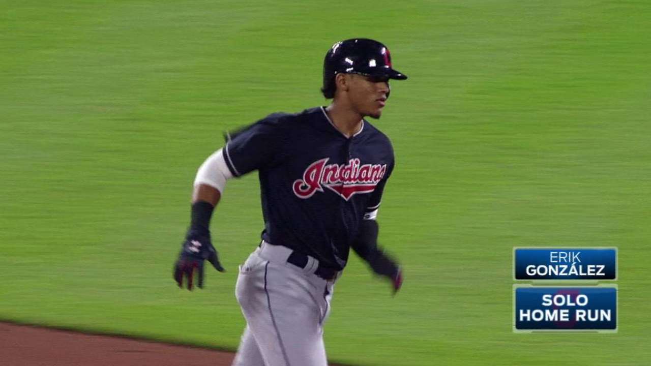 Indios doblegan a los Orioles con poder de Erik González