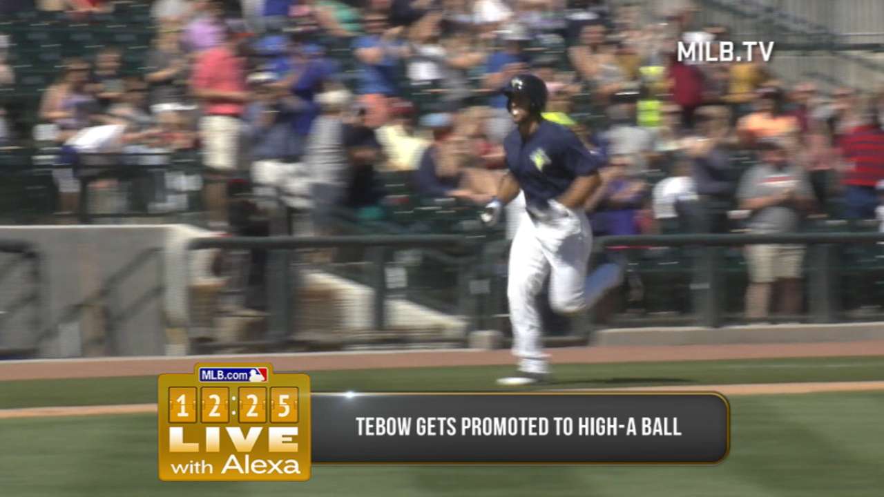 Tebow promoted to high Class A