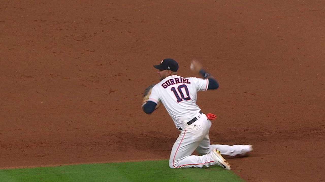 Gurriel's dive starts DP