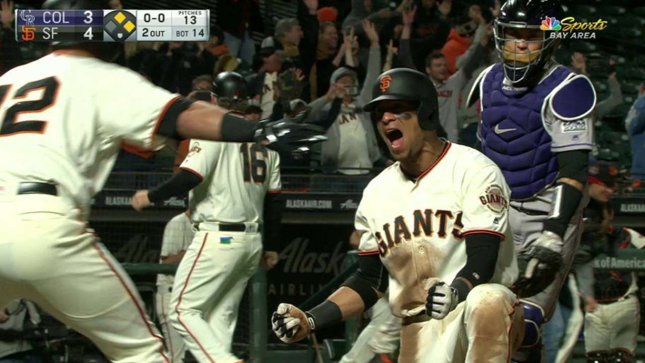 Span hizo ganar a Gigantes con hit de oro en la 14ta