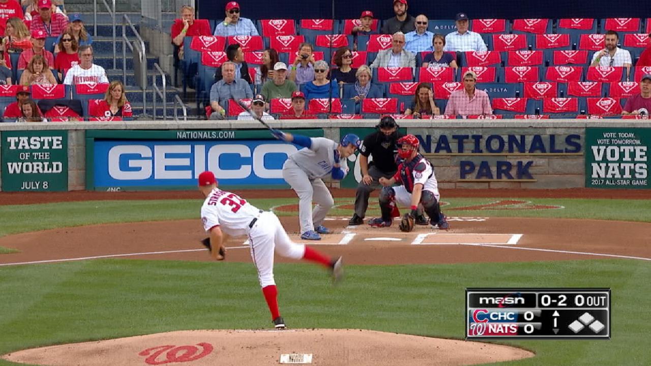 Strasburg poncha a 13 Cachorros y Nacionales repiten dosis