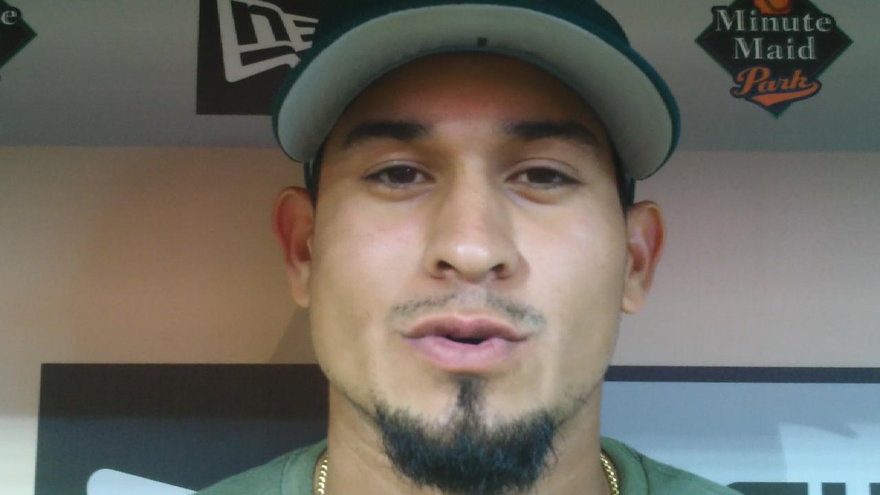 Franklin Barreto disfruta su primera experiencia de G.L. con los Atléticos