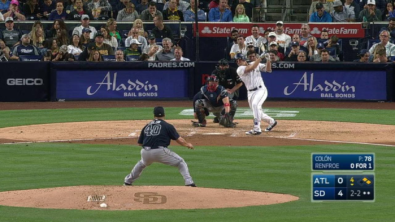 Padres salen airosos contra Bravos detrás de Perdomo y Renfroe