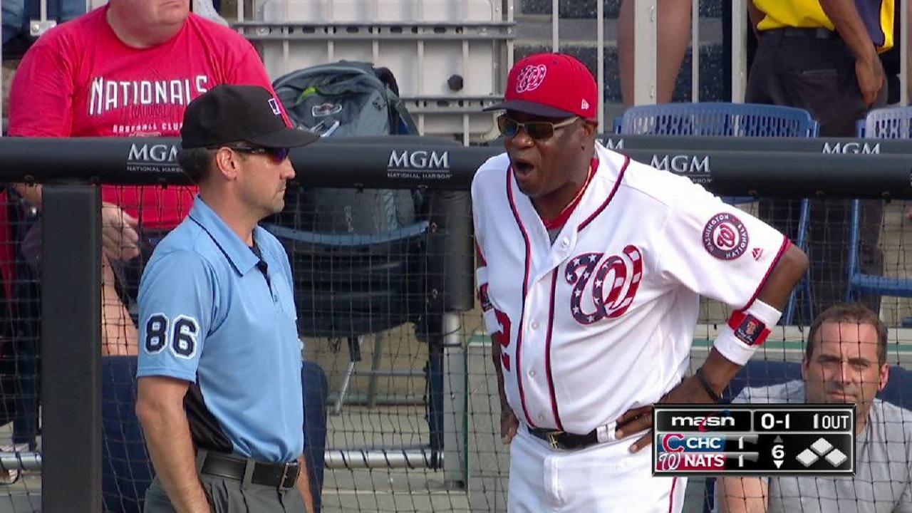 Baker tossed after arguing
