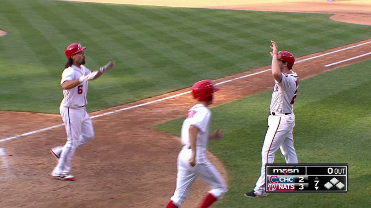Nats' bullpen crumbles in 3-run ninth vs. Cubs
