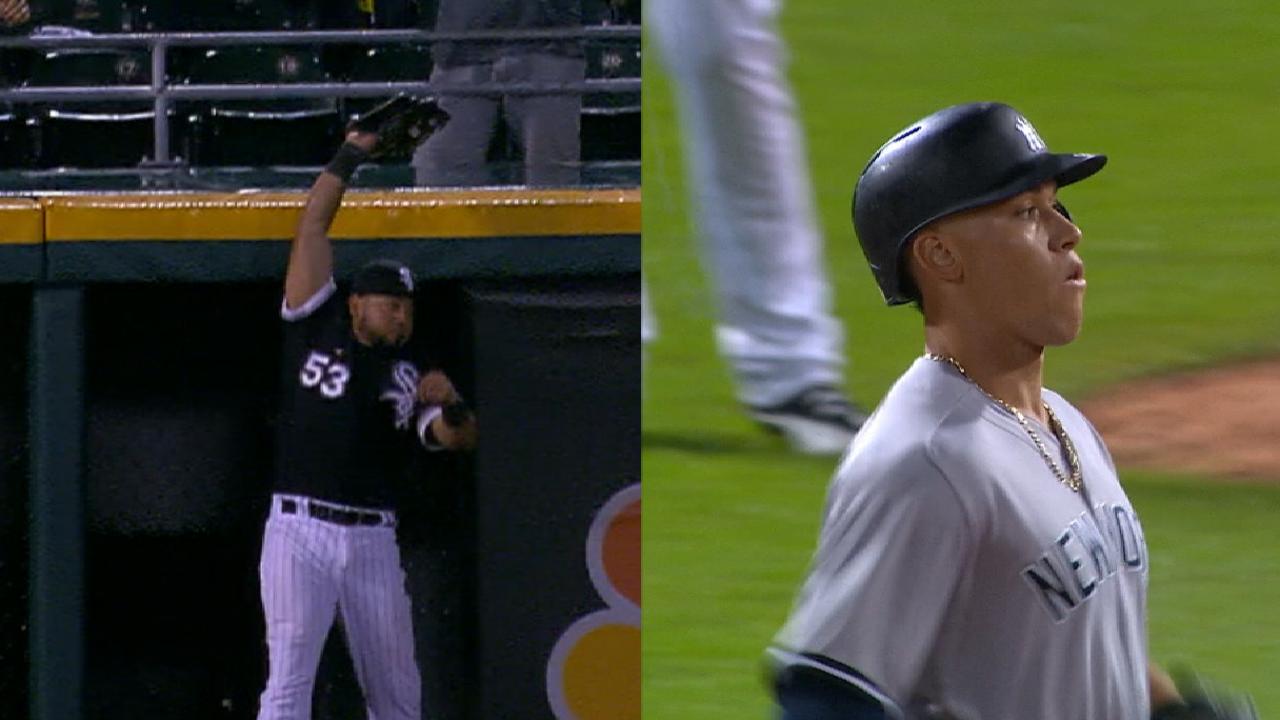 Melky denies Judge with leaping catch