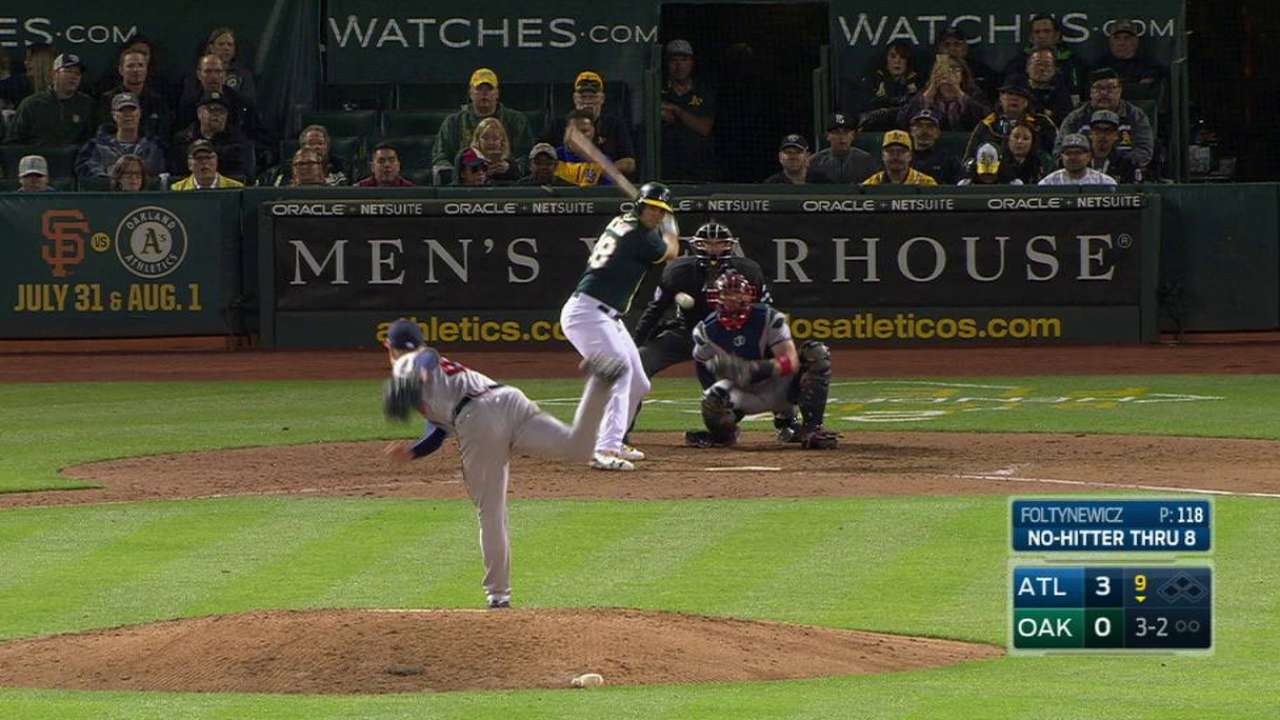 Foltynewicz coquetea con el sin hit y Bravos le pegan a Atléticos