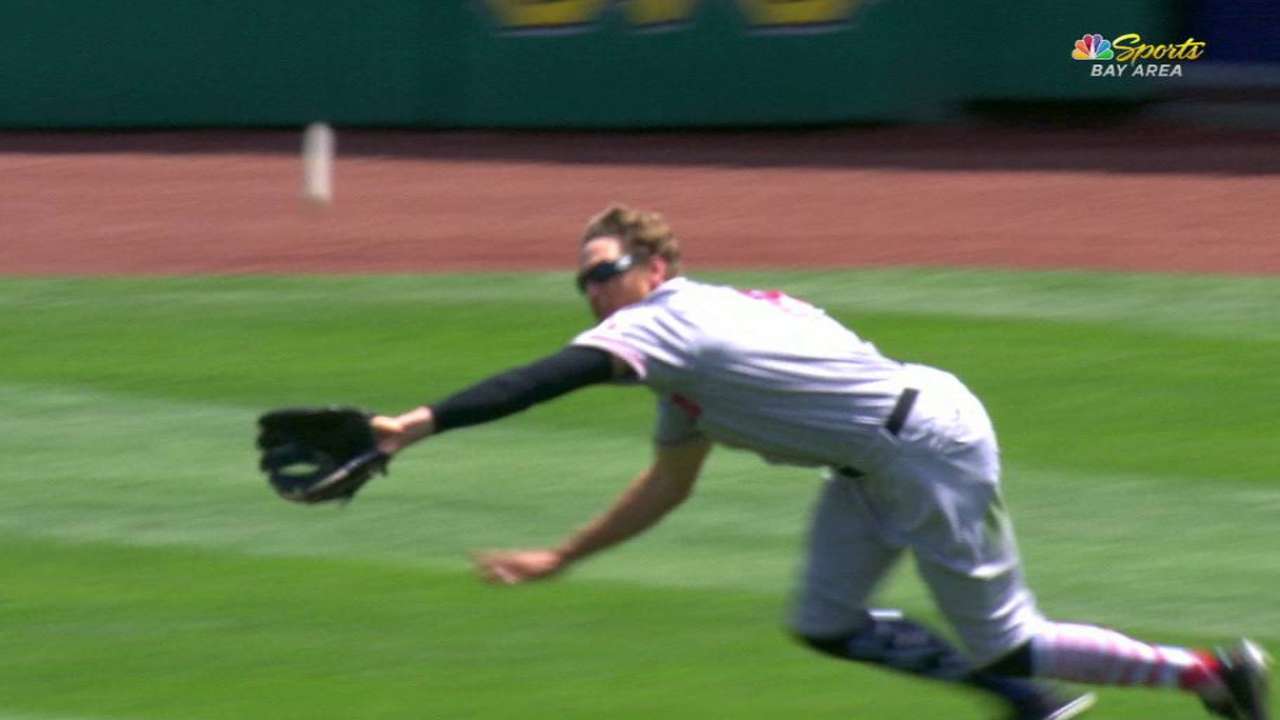 Pence robs Jaso of an RBI