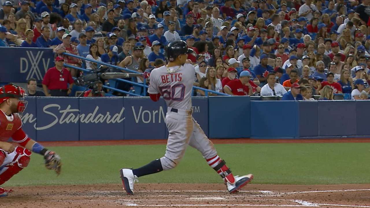 Betts' big week with bat leads to AL honor