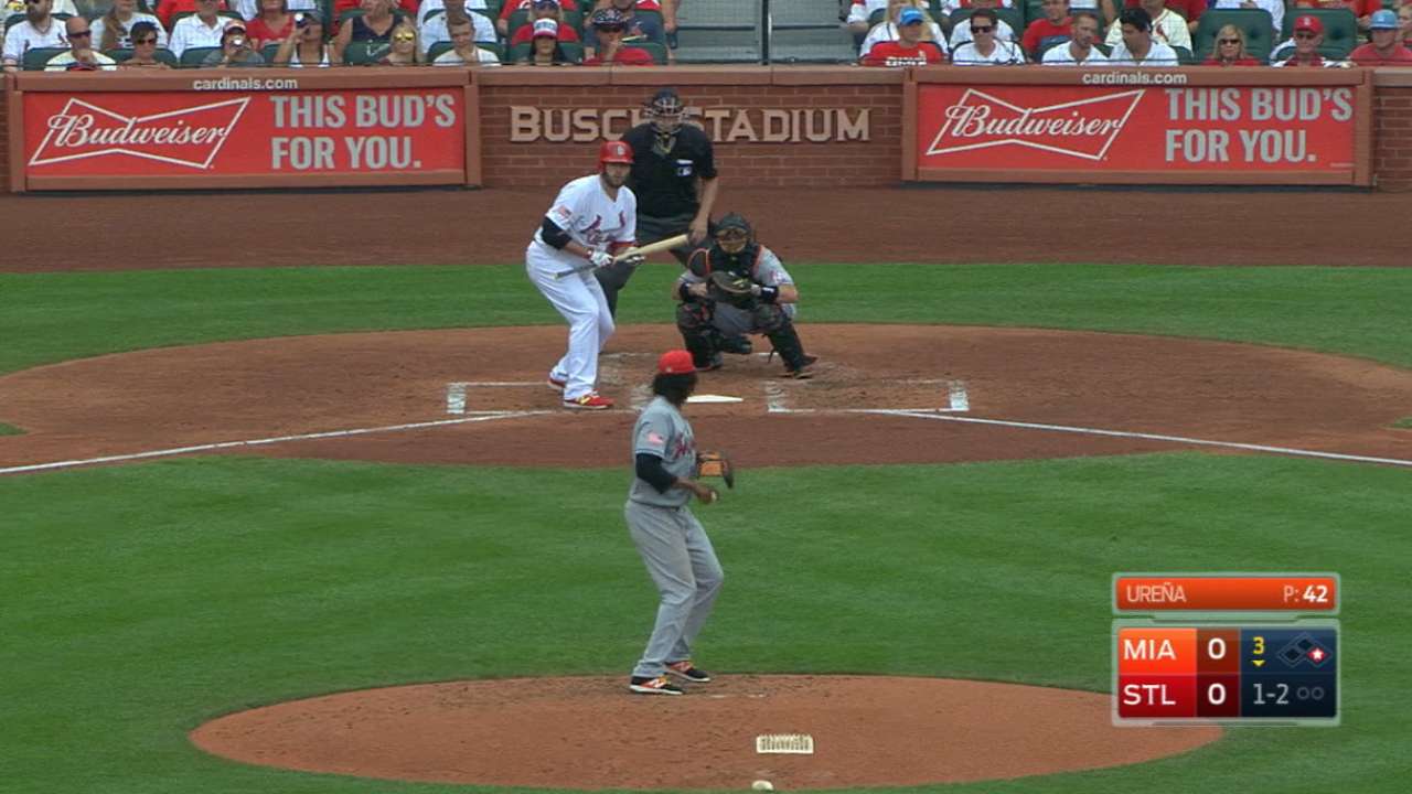 Lynn bats from the left side