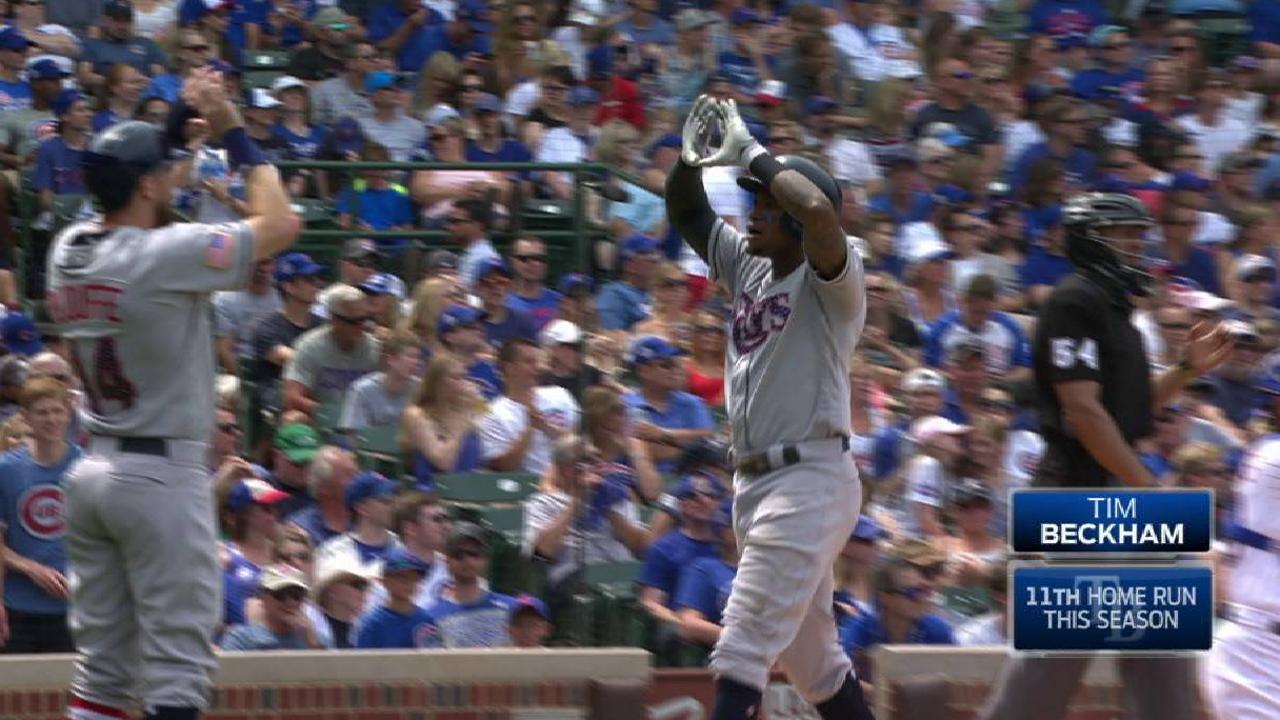 Beckham's bat, Archer's arm lift Rays past Cubs
