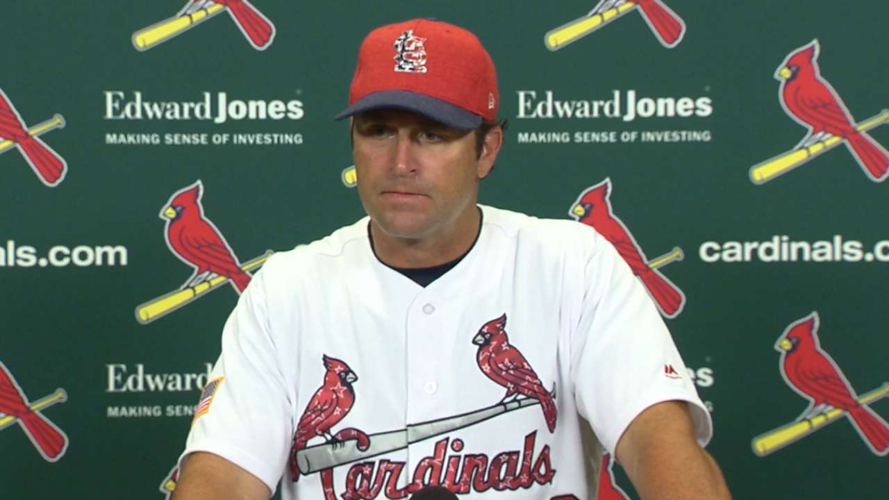 Matheny on strikeouts in loss