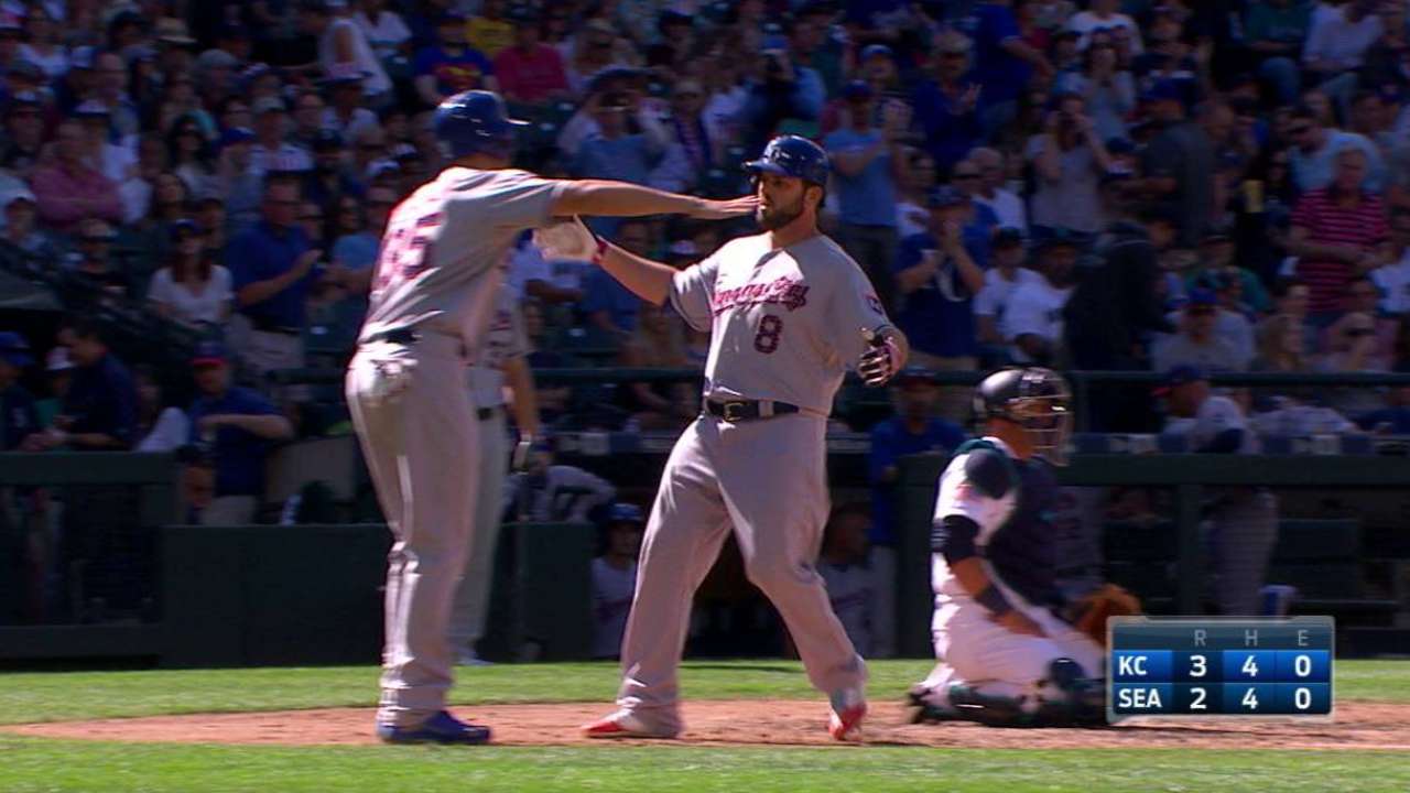 Moustakas' two-run homer