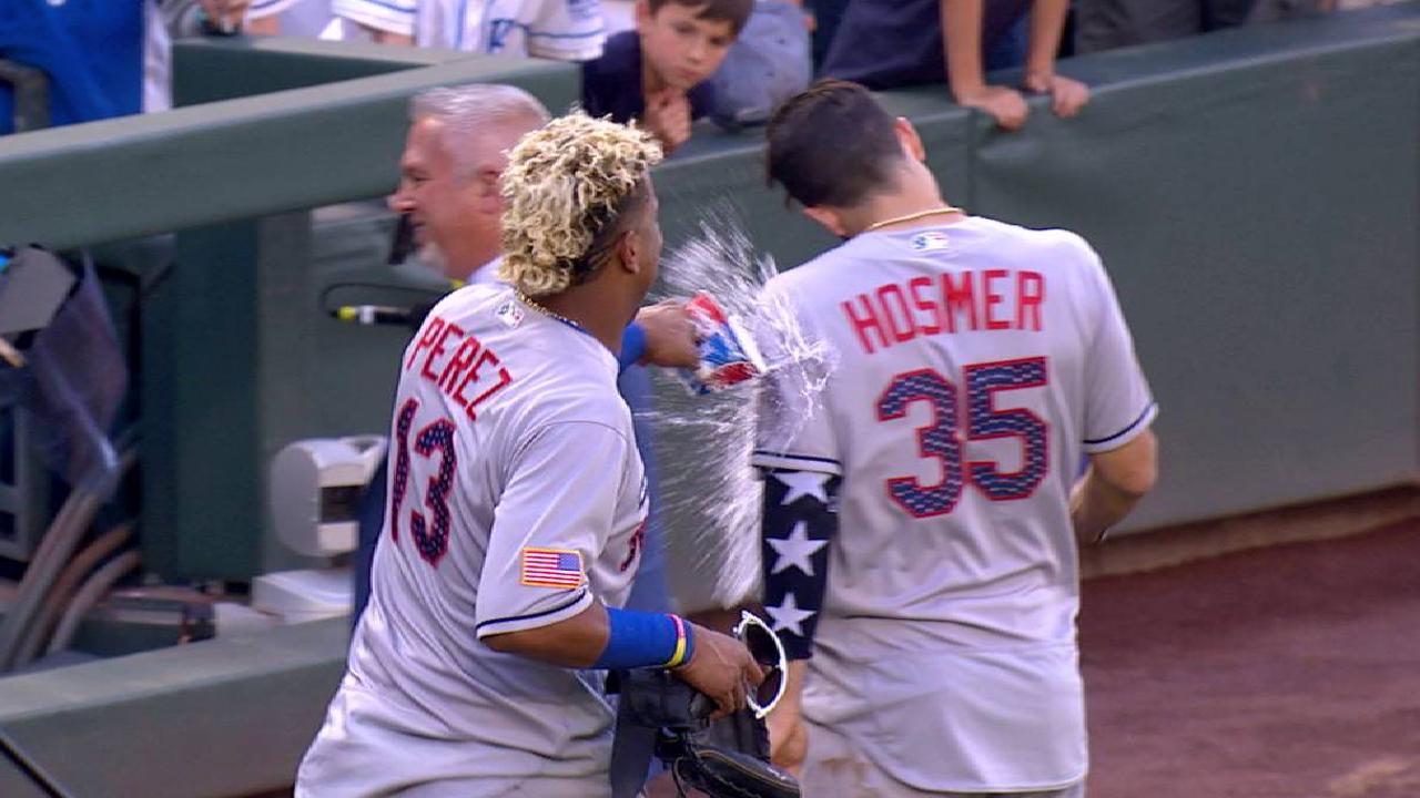 Hosmer discusses the 7-3 win