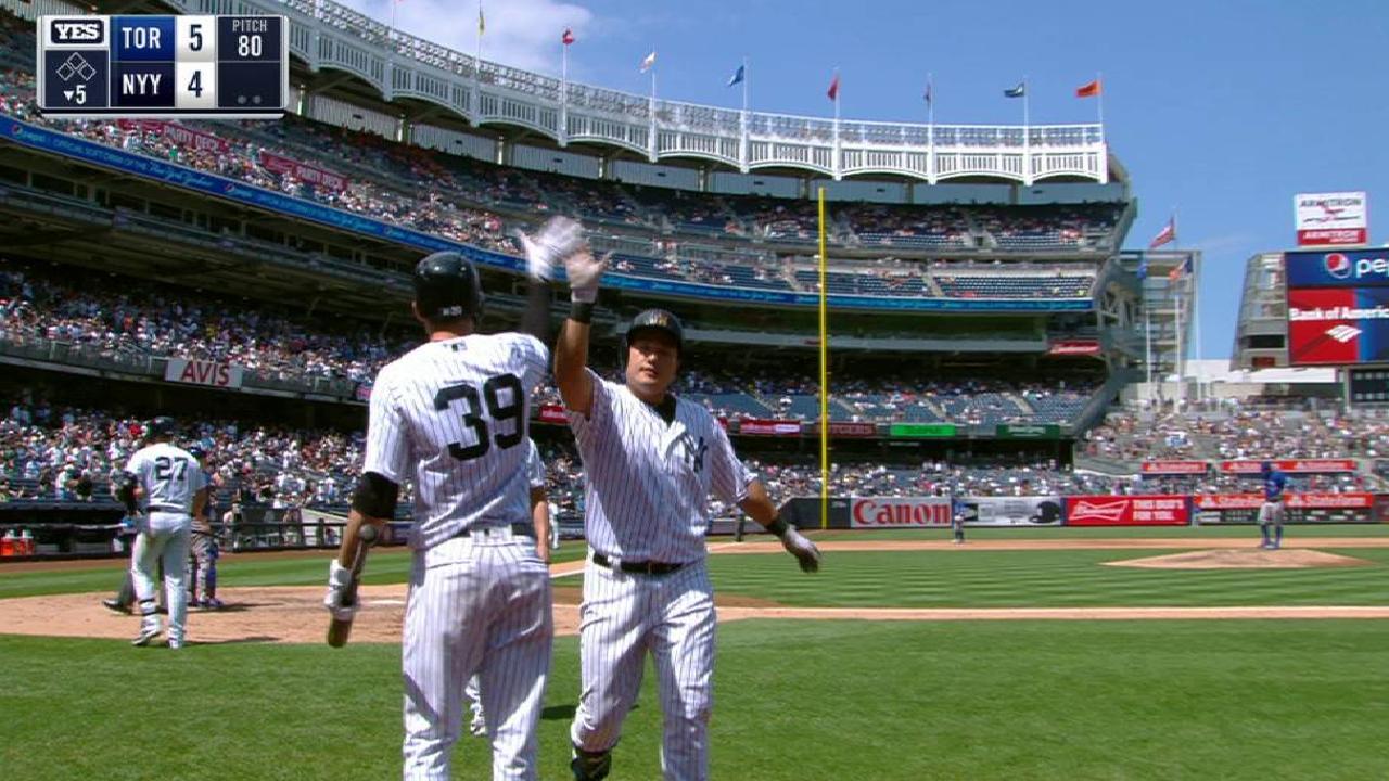 Choi hits first dinger as Yankee