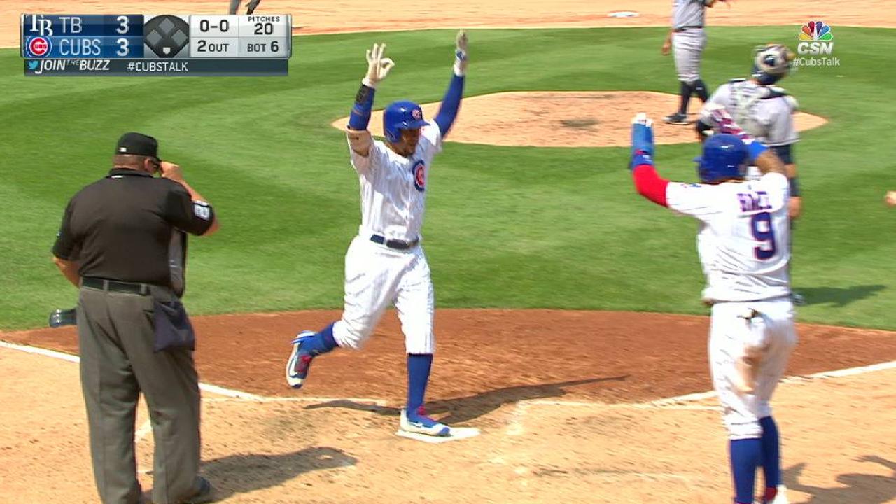 Cachorros remontan para imponerse a los Rays y dividir la serie