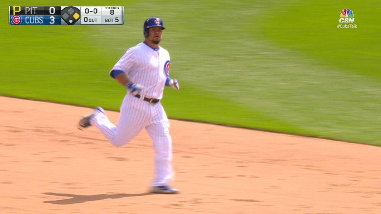 Schwarber's double to right
