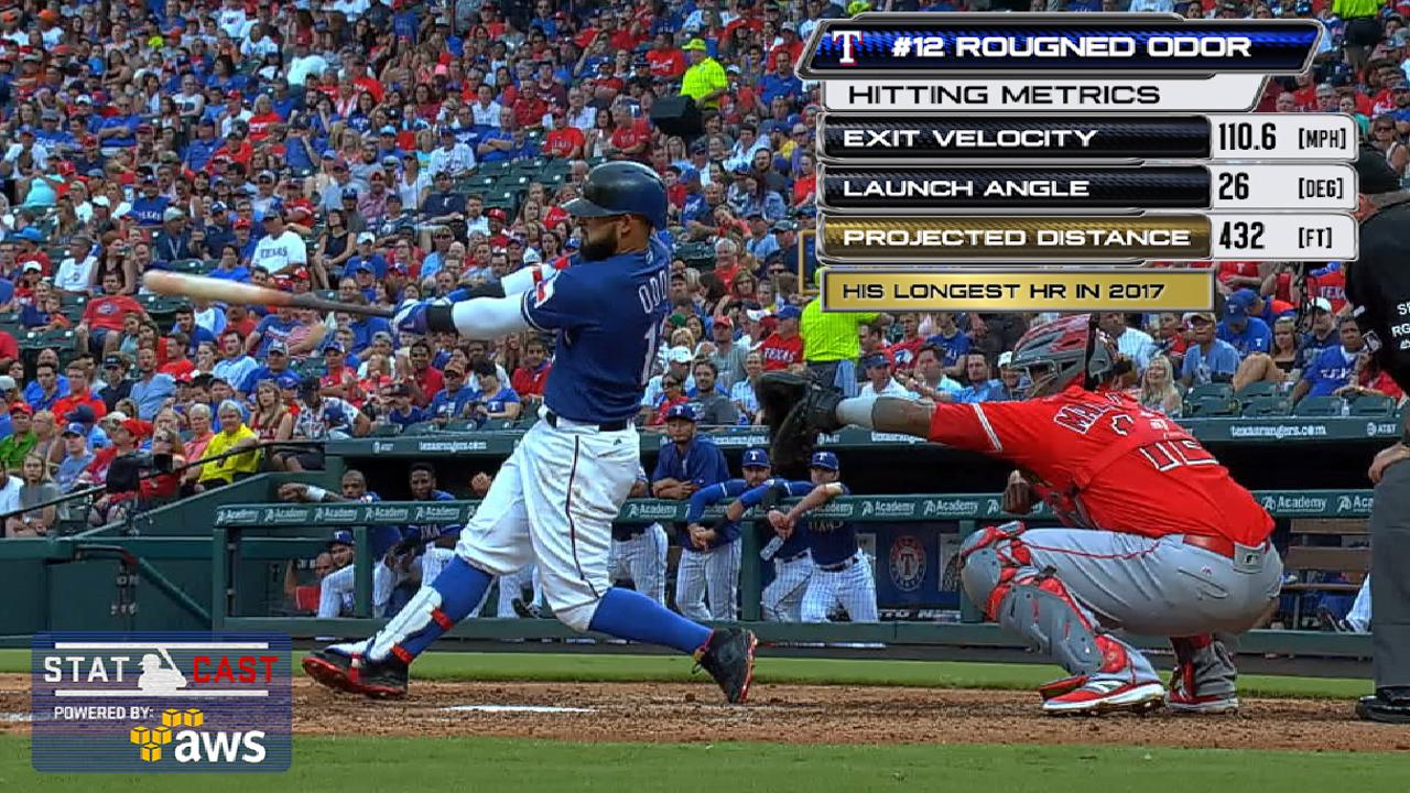 Odor homers during 3-hit game in his return
