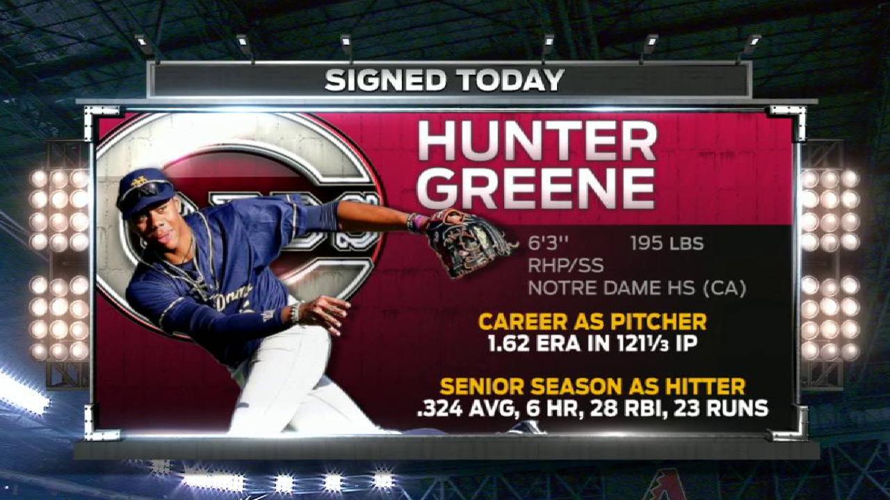 Reds sign top pick Greene to deal
