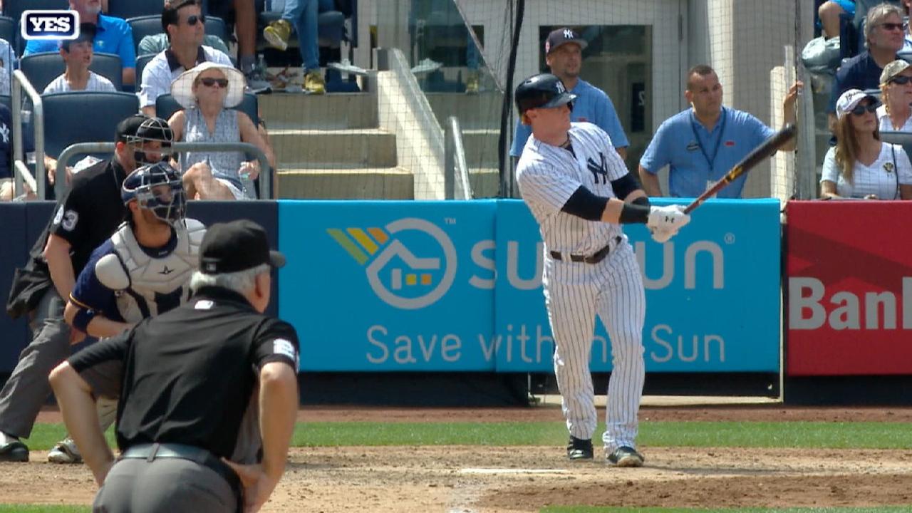 Clint Frazier y los Yankees dejan en el terreno a Milwaukee