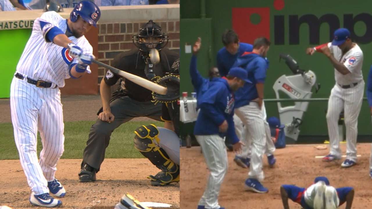 Schwarber's HR leads to dancing