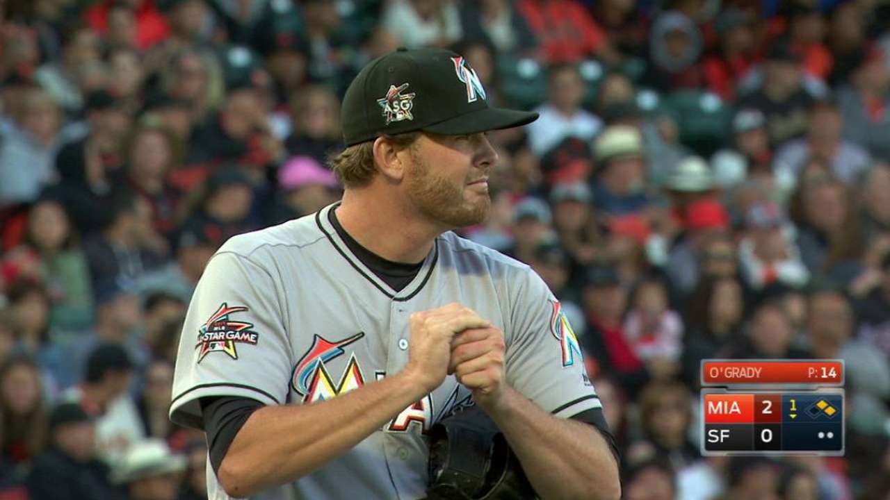 O'Grady's first Major League K