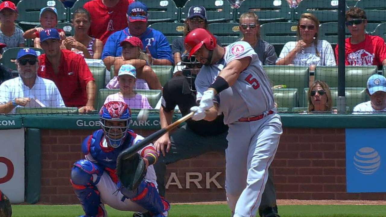 Pujols homers as Angels shut out Rangers