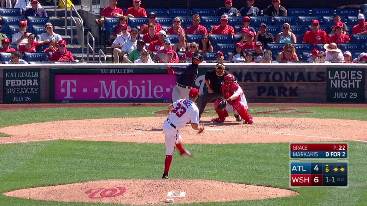 Freeman cuts Nats' lead to one