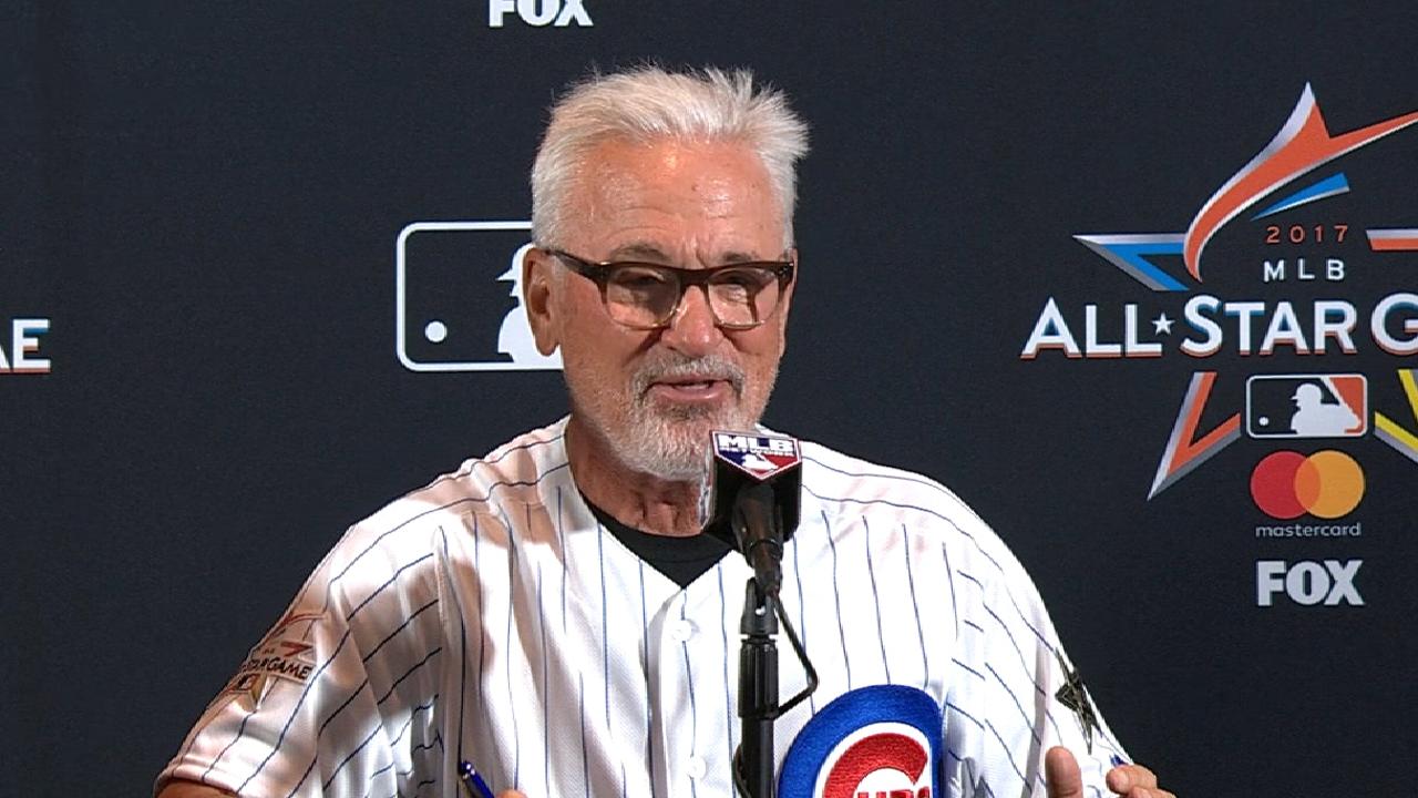 Maddon on NL starting lineup
