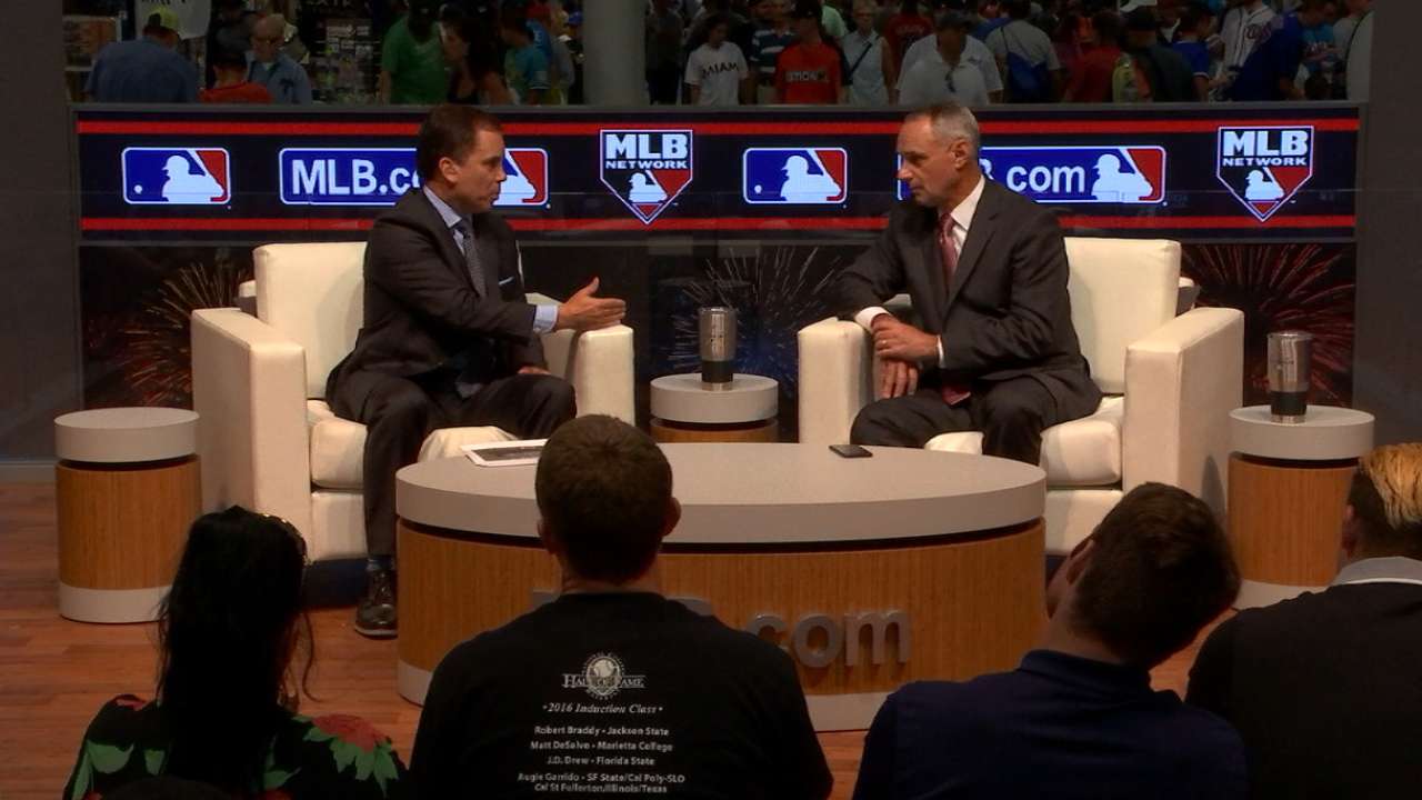 Manfred on pace of rule changes