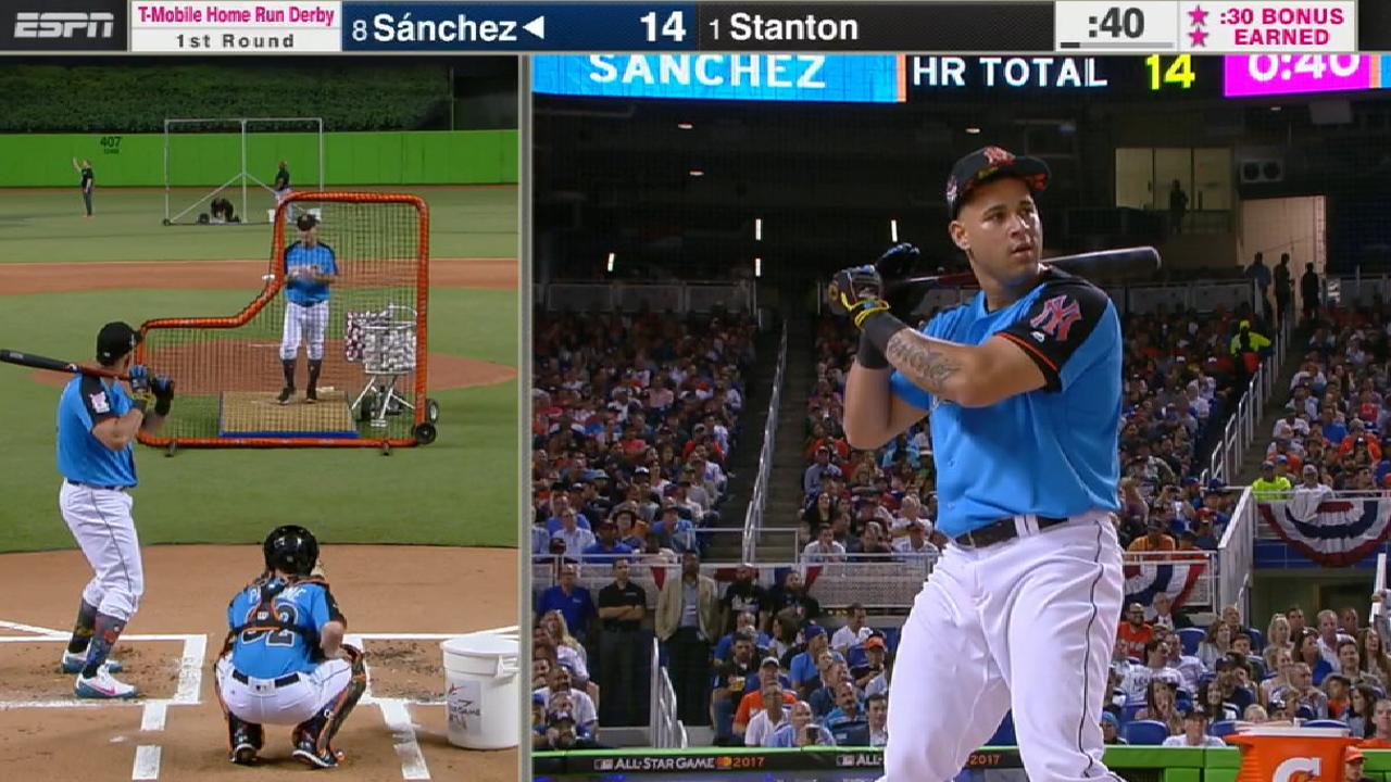 Sanchez's 483-foot homer