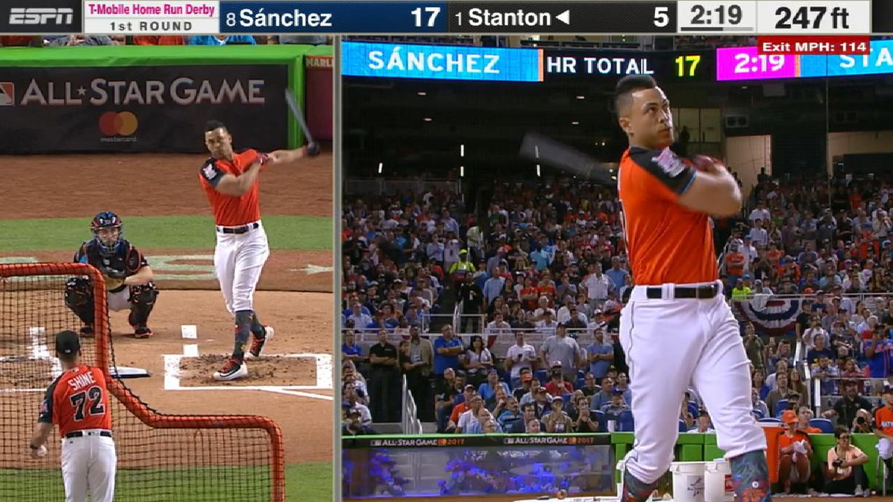 Stanton's 16 homers at Derby