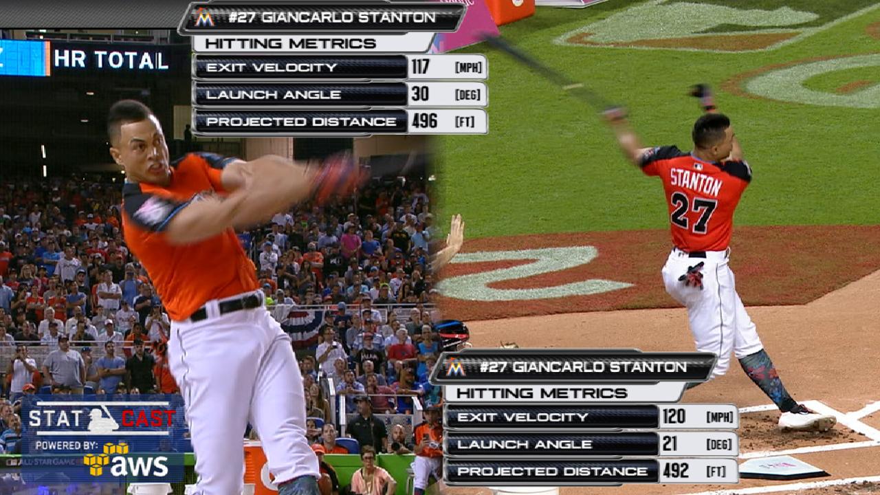 Statcast: Stanton's longest HRs