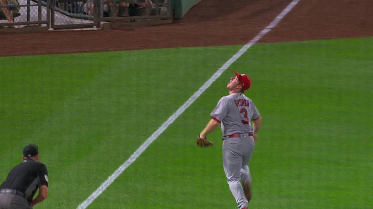 Polanco's bloop goes foul