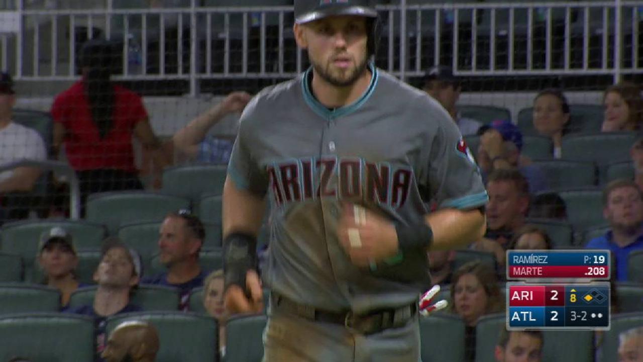 Owings scores, D-backs take lead
