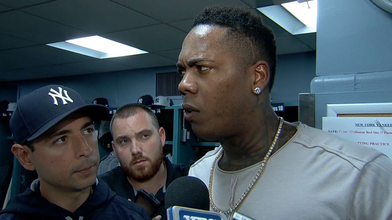 Chapman on outing vs. Red Sox
