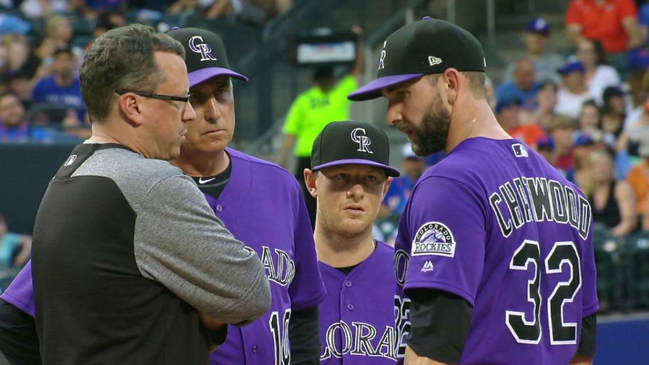 Chatwood exits with calf strain, goes on DL