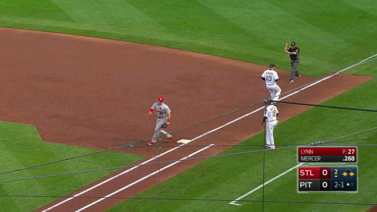 Lynn escapes a jam in the 2nd