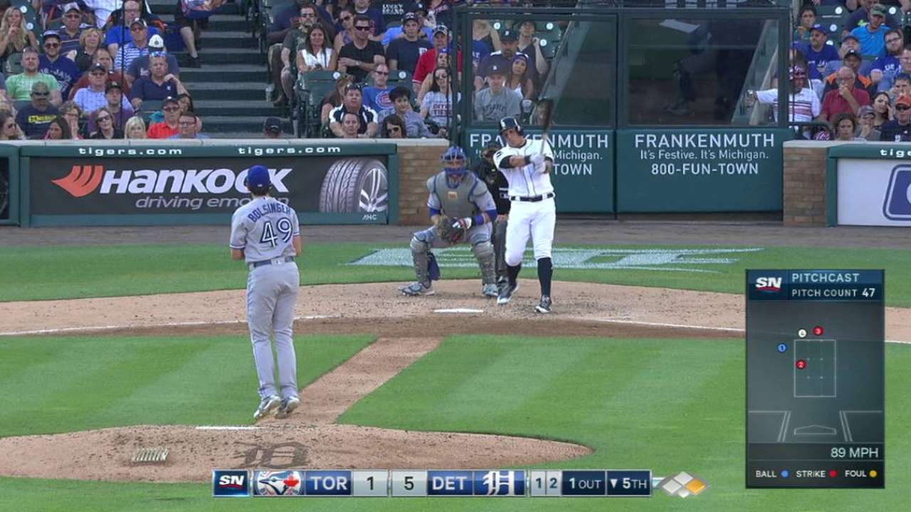 Bolsinger strikes out Mahtook